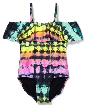 Sugar & Jade The Children's Place Swimsuit Tie Dyed Girl's Sz 8, Pre-owned